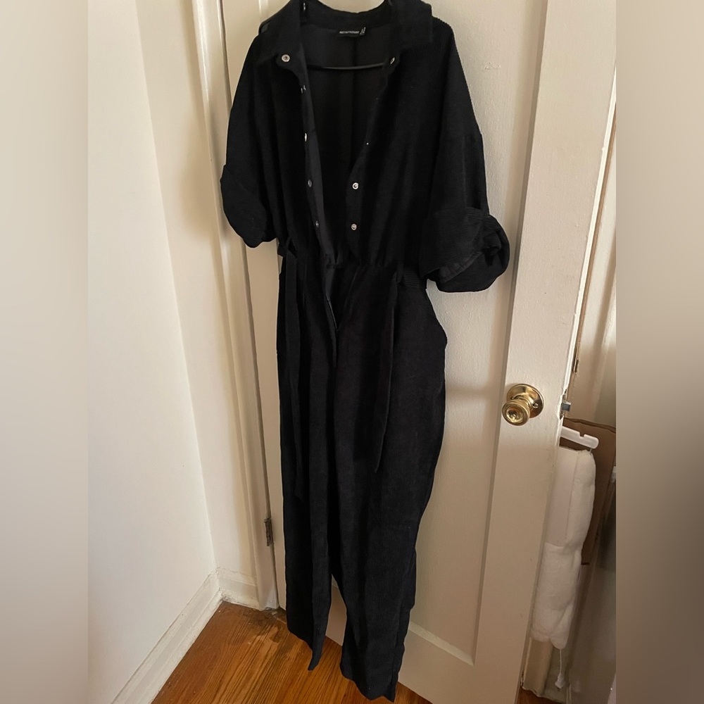 Woman’s black jumpsuit